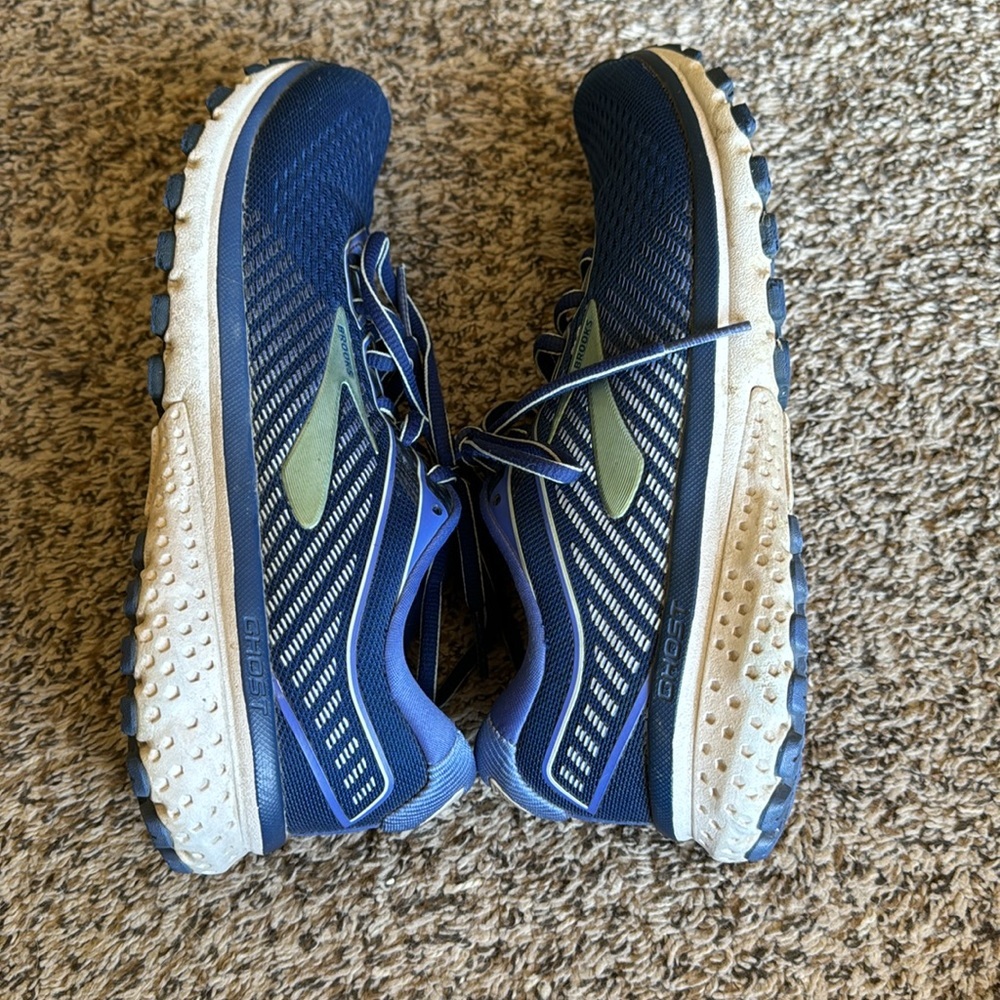 Brooks Ghost 12 Women’s 7.5 Running Gym Athletic Blue Shoes - Picture 6 of 8